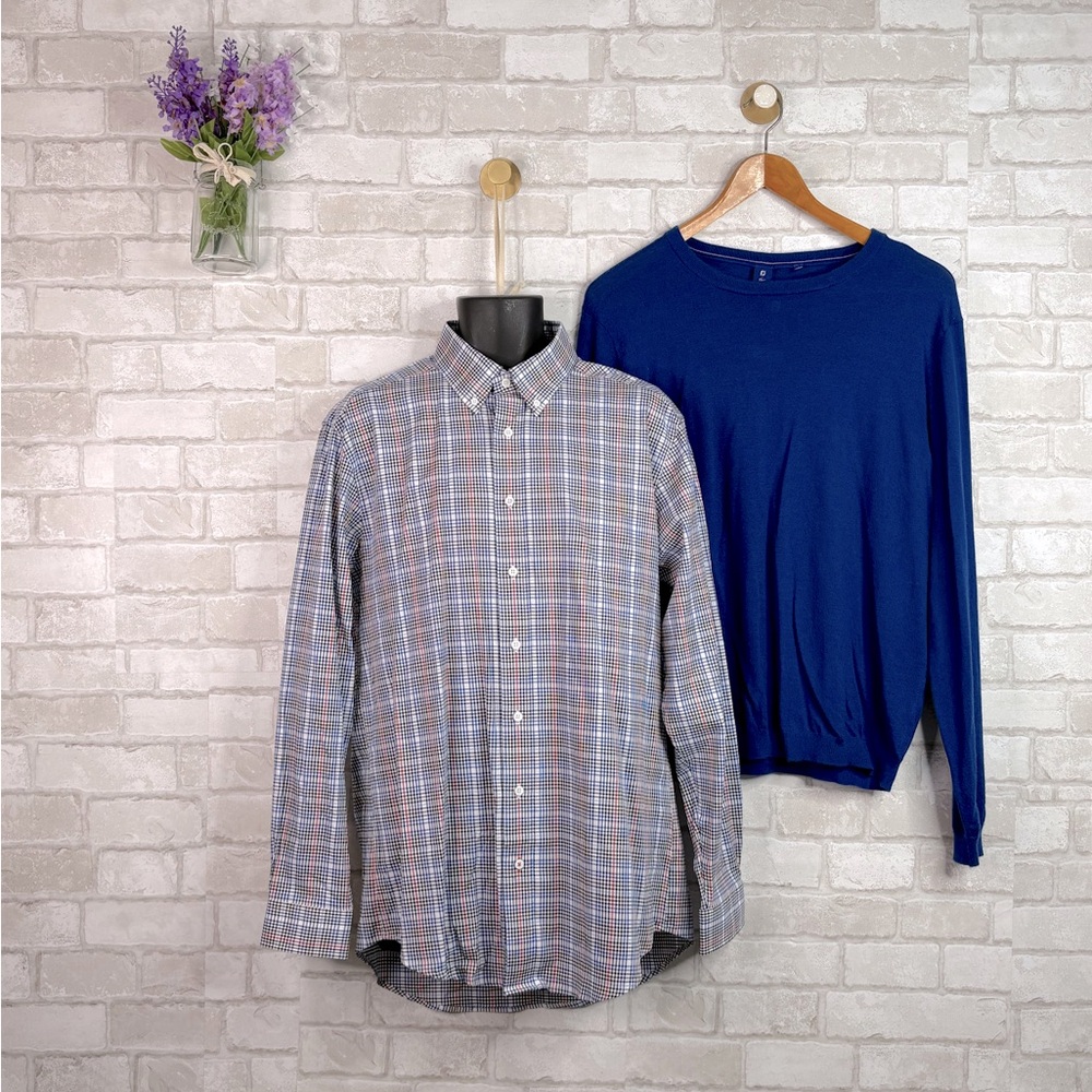 FootJoy 1857 Dress Shirt and Cashmere Sweater Pullover